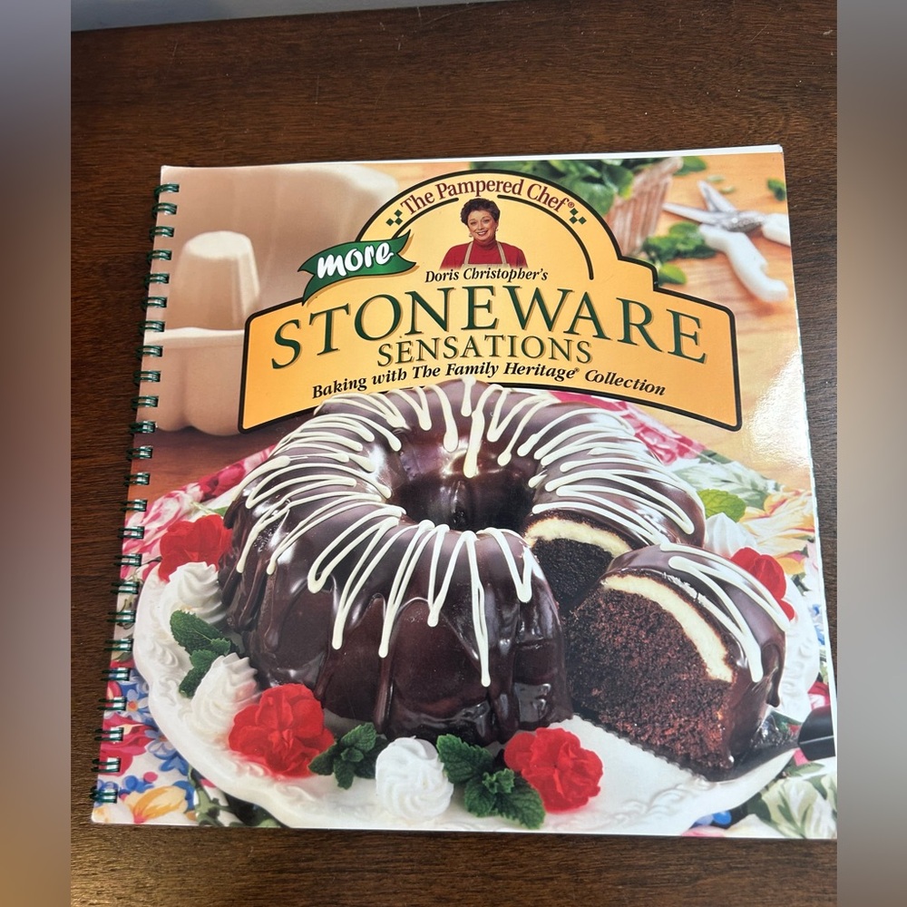 The Pampered Chef 1999 More Stoneware Sensations Cookbook Recipes Spiral Bound